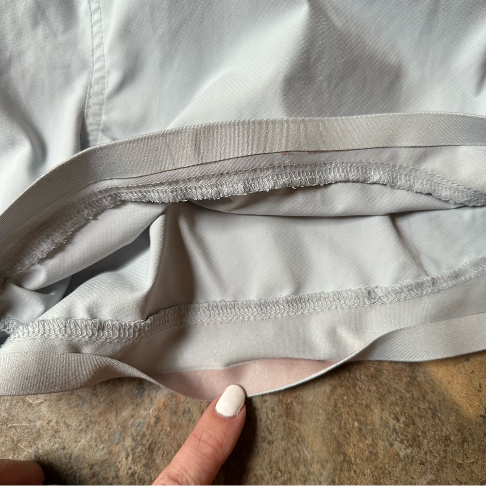 Athleta Stellar Running Shorts Light Gray Women’s Size Small - Picture 10 of 11